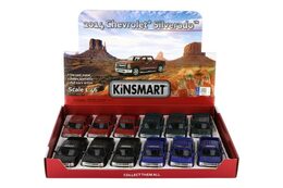 Teddies Kinsmart auto Chevrolet Silverado 12,5cm kov na zpětné natažení