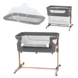 Postýlka MoMi SMART BED 4v1 šedá