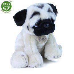 Rappa Plyšový pes mops 30 cm ECO-FRIENDLY