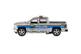 Teddies Kinsmart auto Chevrolet Silverado policie hasiči 12,5cm kov na zpětné na