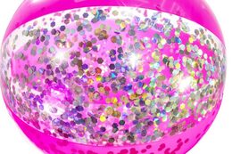 Míč plážový nafukovací glitter Glitter Fusion průměr 41cm 2 barvy v sáčku 2+