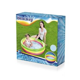 Bazén dětský nafukovací Bestway 51104 Duha 102cm 3 komory v krabici 24x24x6cm 2+