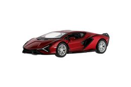 Auto Kinsmart Lamborghini  Sián FKP 37 kov/plast 13cm 4 barvy na zpětné natažení 12ks v boxu