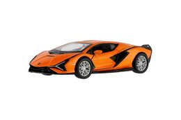 Auto Kinsmart Lamborghini  Sián FKP 37 kov/plast 13cm 4 barvy na zpětné natažení 12ks v boxu