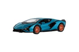 Auto Kinsmart Lamborghini  Sián FKP 37 kov/plast 13cm 4 barvy na zpětné natažení 12ks v boxu