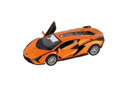 Auto Kinsmart Lamborghini  Sián FKP 37 kov/plast 13cm 4 barvy na zpětné natažení 12ks v boxu