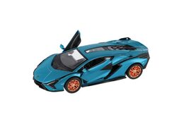 Auto Kinsmart Lamborghini  Sián FKP 37 kov/plast 13cm 4 barvy na zpětné natažení 12ks v boxu