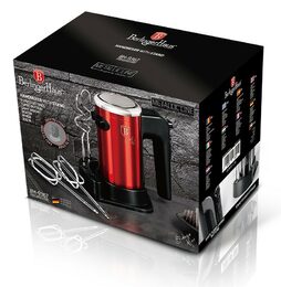 BERLINGERHAUS Mixér ruční šlehač s příslušenstvím 300 W Burgundy Metallic Line BH-9367