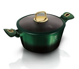 BERLINGERHAUS Kastrol s poklicí a titanovým povrchem 28 cm Emerald Collection BH-6059