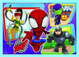 Puzzle 4v1 Spidey a jeho úžasní přátelé/Disney Marvel v krabici 28x28x6cm