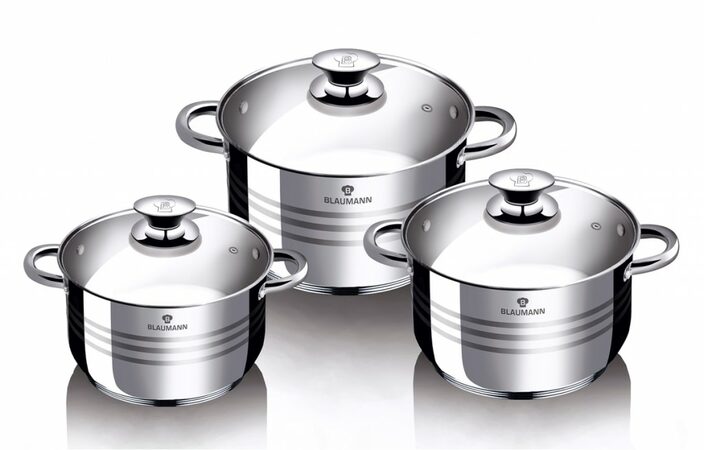 BLAUMANN Sada nádobí nerez 6 ks Gourmet line BL-3160