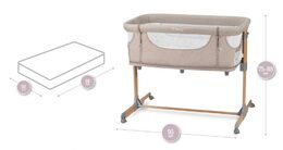 Postýlka MoMi SMART BED 4v1 béžová