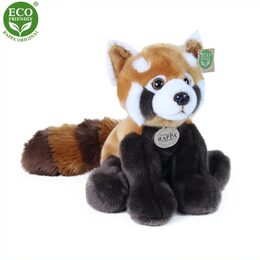 Rappa Plyšová panda červená stojící 28 cm ECO-FRIENDLY