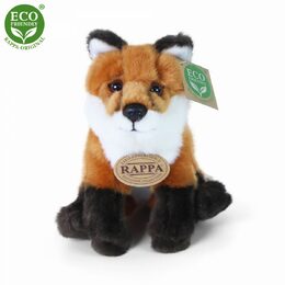 Rappa Plyšová liška sedící 18 cm ECO-FRIENDLY