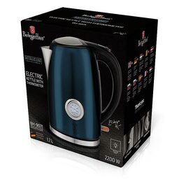 BERLINGERHAUS Rychlovarná konvice 1,7 l s teploměrem Aquamarine Metallic Line BH-9071