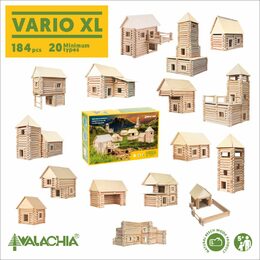 Walachia Dřevěná stavebnice Vario XL 184 dílů