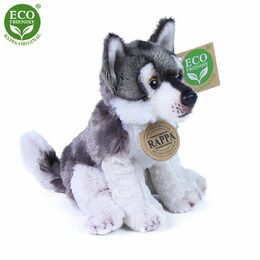 Rappa Plyšový vlk sedící 15 cm ECO-FRIENDLY