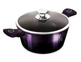 BERLINGERHAUS Kastrol s poklicí s titanovým povrchem 24 cm Purple Eclipse Collection BH-6629