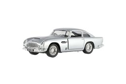 Auto Kinsmart Aston Martin DB5 kov/plast 13cm 4 barvy na zpětné natažení 12ks v boxu