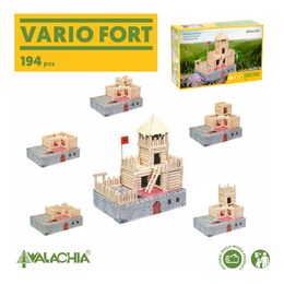 Walachia Dřevěná stavebnice Vario Fort 194 dílů