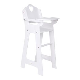 Small Foot Dřevěná židlička pro panenky bílá, výška 63 cm