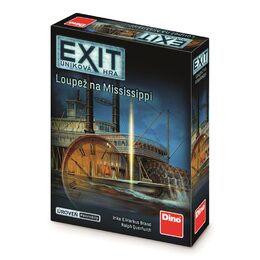 Úniková hra Exit: Loupež na Mississippi společenská hra v krabici 13x18x4cm