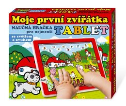 Teddies Tablet farma Moje první zvířátka 24x19x1,5cm na bat. se světlem a zvukem v krabičce MPZ