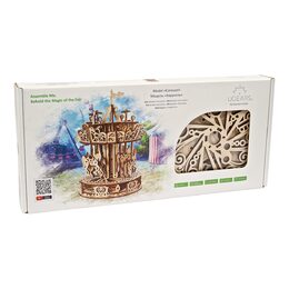 Ugears 3D dřevěné mechanické puzzle Kolotoč