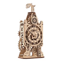 Ugears 3D dřevěné mechanické puzzle Hodinová věž