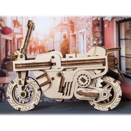 Ugears 3D dřevěné mechanické puzzle Skládací skútr