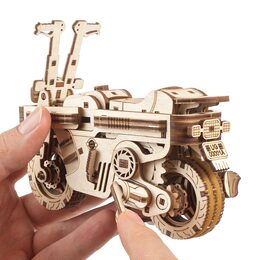 Ugears 3D dřevěné mechanické puzzle Skládací skútr