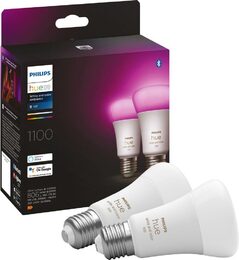 Chytrá žárovka Philips Hue Bluetooth 9W, E27, White and Color Ambiance (2ks)