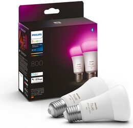 Chytrá žárovka Philips Hue Bluetooth 9W, E27, White and Color Ambiance (2ks)