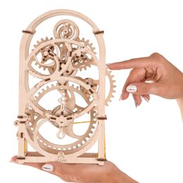 Ugears 3D dřevěné mechanické puzzle Hodinový strojek