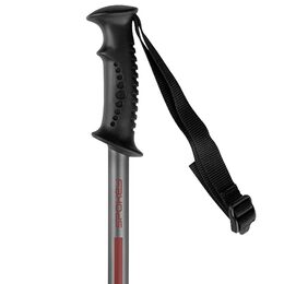 Spokey EKVILIBRO Trekingové hole, 3-dílné, stříbrno-červené