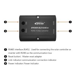 Adaptér EPsolar EPEVER-BLE-RJ45-A -RJ45 A Bluetooth modul k solárním regulátorům EPever