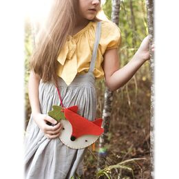 Petit Collage Kreativní kufřík Kabelka liška - poškozená kovová krabička