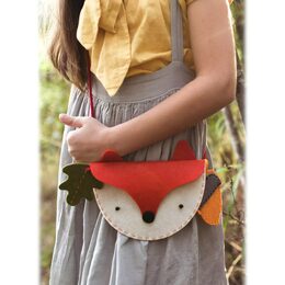 Petit Collage Kreativní kufřík Kabelka liška - poškozená kovová krabička