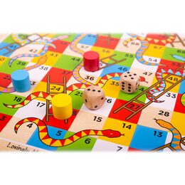 Bigjigs Toys Hadi a žebříky 2 - poškozený obal