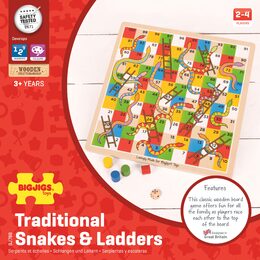 Bigjigs Toys Hadi a žebříky 2 - poškozený obal