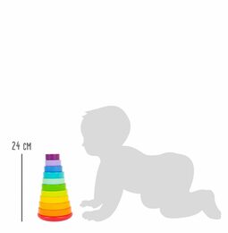 small foot Motorická nasazovací věž Duha - poškozený obal