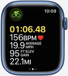 Hodinky Apple Watch Series 7 GPS + Cellular, 45mm Blue Aluminium Case with Abyss Blue Sport Band-Regular