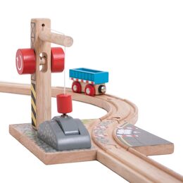 Bigjigs Rail Jeřáb se štěrkem