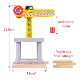 Bigjigs Rail Velký jeřáb žlutý