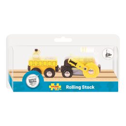 Bigjigs Rail Replika historické lokomotivy Rocket + 2 koleje