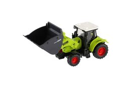 Teddies traktor zelený plast 16cm na setrvačník