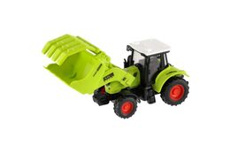 Teddies traktor zelený plast 16cm na setrvačník