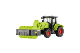 Teddies traktor zelený plast 16cm na setrvačník