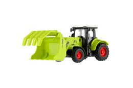 Teddies traktor zelený plast 16cm na setrvačník