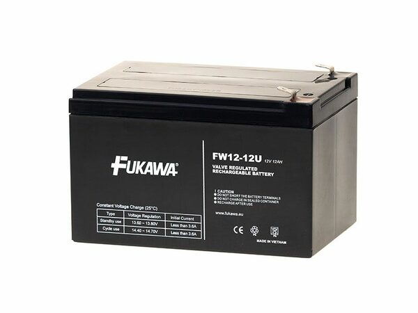 Fukawa FW 12-12 U (12V; 12Ah; faston F2 - 6,3mm)